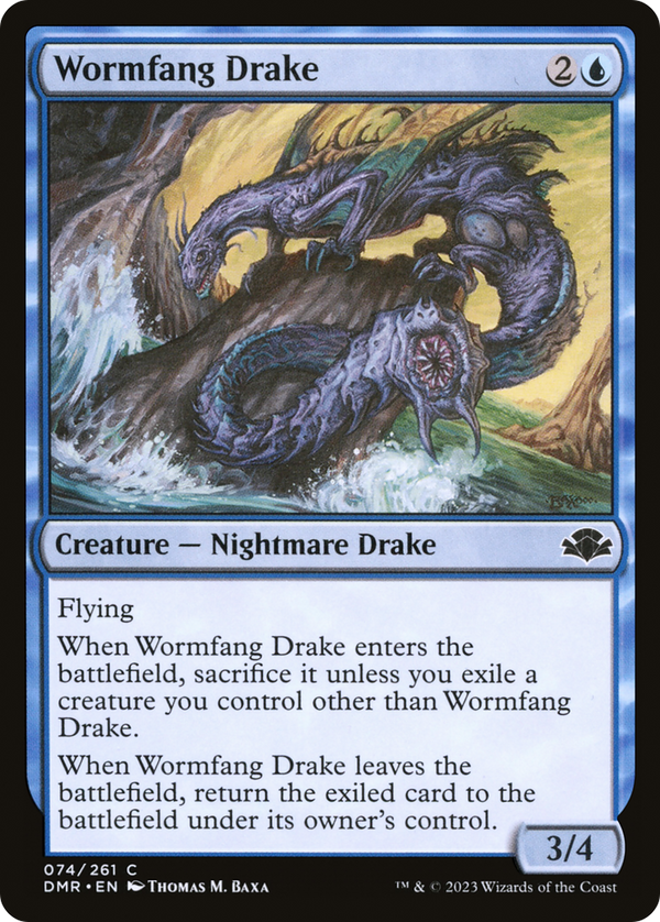 Wormfang Drake (74) [Dominaria Remastered] foil - Deck Out Gaming