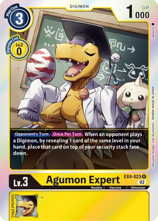 Agumon Expert (EX4-023) [Alternative Being Booster] Foil - Deck Out Gaming