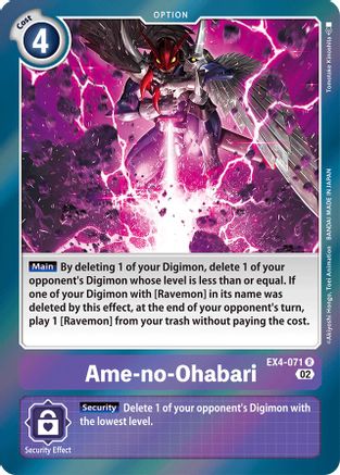 Ame-no-Ohabari (EX4-071) [Alternative Being Booster] Foil - Deck Out Gaming