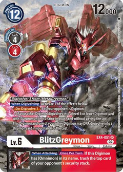 BlitzGreymon (Alternate Art) (EX4-051) [Alternative Being Booster] Foil - Deck Out Gaming