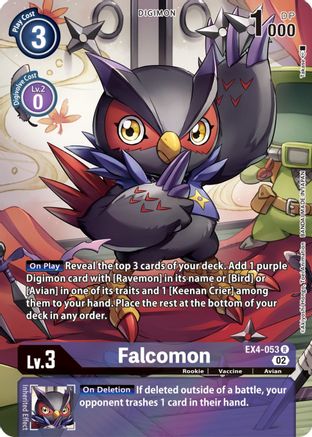 Falcomon (Alternate Art) (EX4-053) [Alternative Being Booster] Foil - Deck Out Gaming