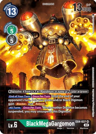 BlackMegaGargomon (Alternate Art) (EX4-037) [Alternative Being Booster] Foil - Deck Out Gaming