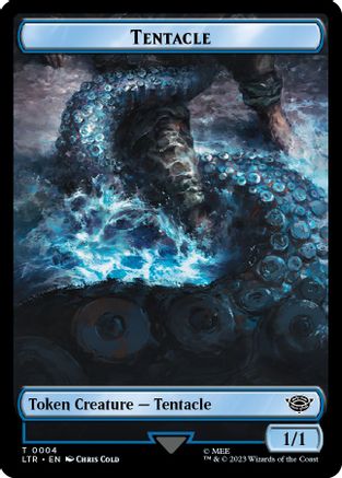 Tentacle // Food (0009) Double-Sided Token (4) [Universes Beyond: The Lord of the Rings: Tales of Middle-earth] foil - Deck Out Gaming