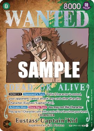 Eustass"Captain"Kid (Wanted Poster) (OP01-051) [Pillars of Strength] Foil - Deck Out Gaming