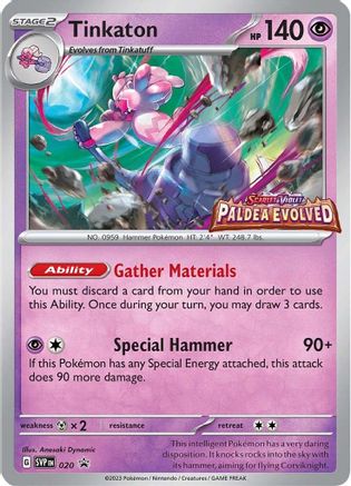 Tinkaton - 020 (Prerelease) (20) [SV: Scarlet & Violet Promo Cards] Holofoil - Deck Out Gaming