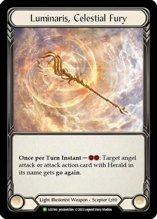 Luminaris, Celestial Fury - LGS160 (LGS160) [Flesh and Blood: Promo Cards] Cold Foil - Deck Out Gaming