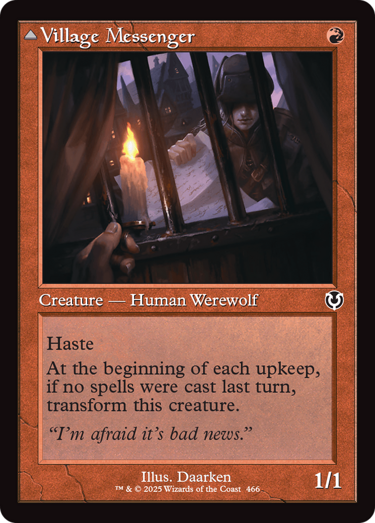 Village Messenger (Retro Frame) (466) [Innistrad Remastered] foil - Deck Out Gaming