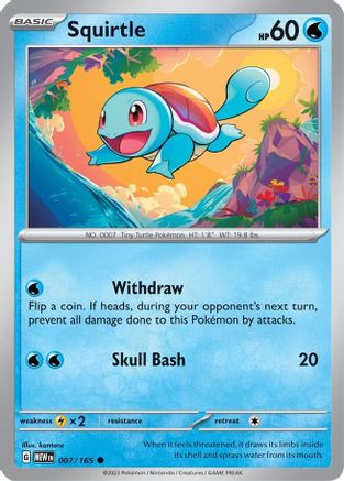 Squirtle - 007/165 (7) [SV: Scarlet & Violet 151] - Deck Out Gaming