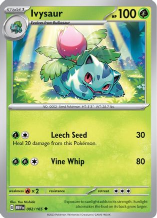 Ivysaur - 002/165 (2) [SV: Scarlet & Violet 151] - Deck Out Gaming