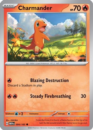 Charmander - 004/165 (4) [SV: Scarlet & Violet 151] - Deck Out Gaming