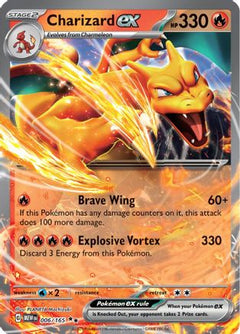 Charizard ex - 006/165 (6) [SV: Scarlet & Violet 151] Holofoil - Deck Out Gaming