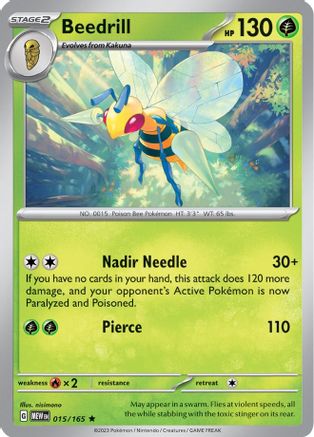 Beedrill (15) [SV: Scarlet & Violet 151] Reverse Holofoil - Deck Out Gaming
