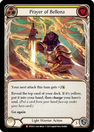 Prayer of Bellona (DTD053) [Dusk till Dawn] Rainbow Foil - Deck Out Gaming