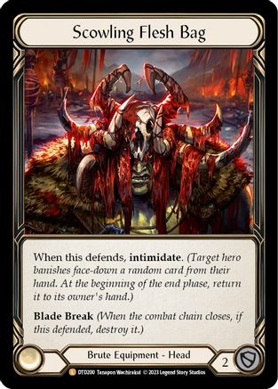 Scowling Flesh Bag (DTD200) [Dusk till Dawn] Rainbow Foil - Deck Out Gaming
