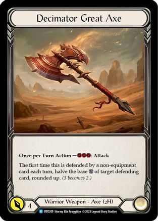 Decimator Great Axe (DTD205) [Dusk till Dawn] Cold Foil - Deck Out Gaming