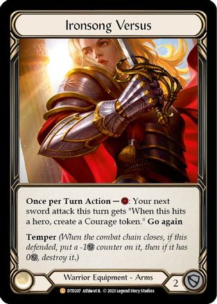 Ironsong Versus (DTD207) [Dusk till Dawn] Cold Foil - Deck Out Gaming
