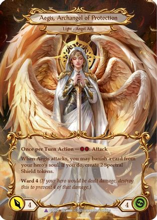 Figment of Protection // Aegis, Archangel of Protection (Marvel) (DTD007) [Dusk till Dawn] Cold Foil - Deck Out Gaming