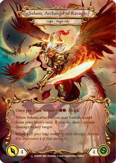 Figment of Ravages // Sekem, Archangel of Ravages (Marvel) (DTD008) [Dusk till Dawn] Cold Foil - Deck Out Gaming