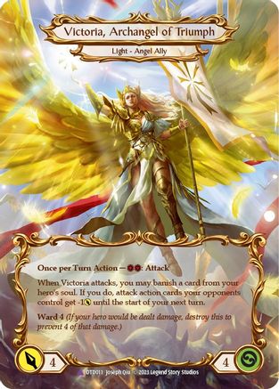 Figment of Triumph // Victoria, Archangel of Triumph (Marvel) (DTD011) [Dusk till Dawn] Cold Foil - Deck Out Gaming