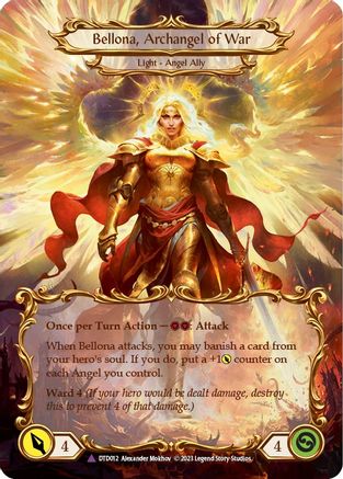 Figment of War // Bellona, Archangel of War (Marvel) (DTD012) [Dusk till Dawn] Cold Foil - Deck Out Gaming