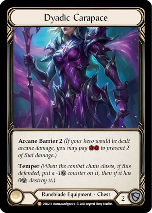 Dyadic Carapace (DTD211) [Dusk till Dawn] Rainbow Foil - Deck Out Gaming