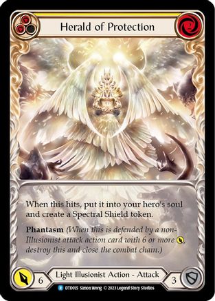Herald of Protection (Yellow) (DTD015) [Dusk till Dawn] - Deck Out Gaming