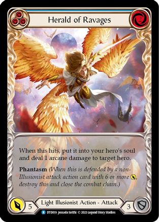 Herald of Ravages (Blue) (DTD019) [Dusk till Dawn] - Deck Out Gaming