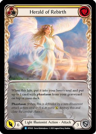 Herald of Rebirth (Yellow) (DTD021) [Dusk till Dawn] - Deck Out Gaming