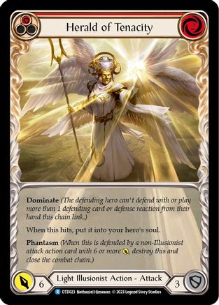 Herald of Tenacity (Red) (DTD023) [Dusk till Dawn] - Deck Out Gaming