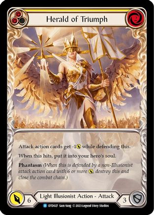 Herald of Triumph (Yellow) (DTD027) [Dusk till Dawn] - Deck Out Gaming
