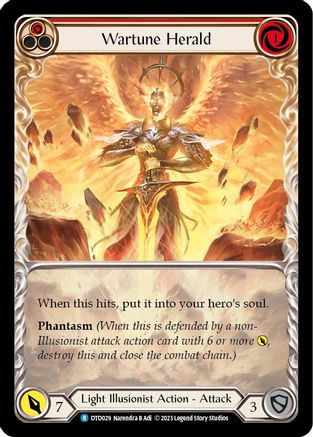 Wartune Herald (Red) (DTD029) [Dusk till Dawn] - Deck Out Gaming