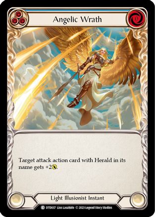 Angelic Wrath (Blue) (DTD037) [Dusk till Dawn] Rainbow Foil - Deck Out Gaming