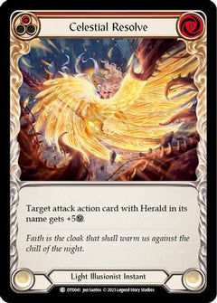 Celestial Resolve (Red) (DTD041) [Dusk till Dawn] Rainbow Foil - Deck Out Gaming