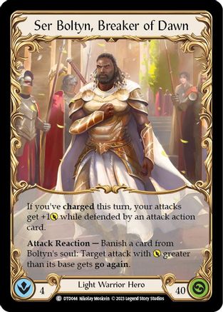 Ser Boltyn, Breaker of Dawn (DTD044) [Dusk till Dawn] - Deck Out Gaming