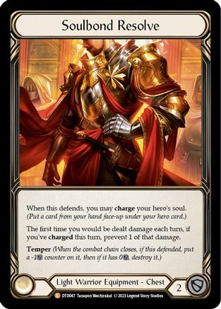 Soulbond Resolve (DTD047) [Dusk till Dawn] Rainbow Foil - Deck Out Gaming