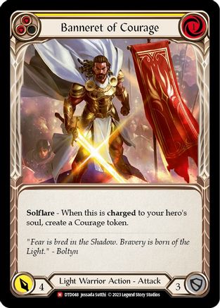 Banneret of Courage (DTD048) [Dusk till Dawn] Rainbow Foil - Deck Out Gaming