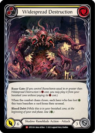 Widespread Destruction (DTD138) [Dusk till Dawn] Rainbow Foil - Deck Out Gaming