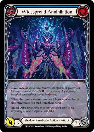 Widespread Annihilation (Extended Art) (DTD137) [Dusk till Dawn] Rainbow Foil - Deck Out Gaming