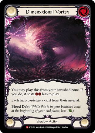 Dimenxxional Vortex (DTD171) [Dusk till Dawn] Rainbow Foil - Deck Out Gaming