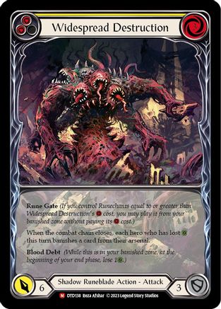 Widespread Destruction (Extended Art) (DTD138) [Dusk till Dawn] Rainbow Foil - Deck Out Gaming