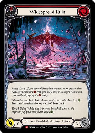 Widespread Ruin (DTD139) [Dusk till Dawn] Rainbow Foil - Deck Out Gaming