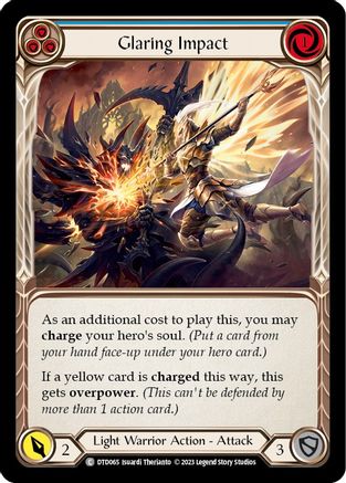 Glaring Impact (Blue) (DTD065) [Dusk till Dawn] - Deck Out Gaming