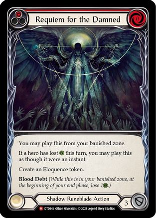Requiem for the Damned (DTD141) [Dusk till Dawn] Rainbow Foil - Deck Out Gaming
