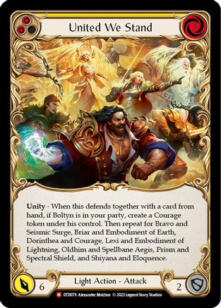 United We Stand (DTD079) [Dusk till Dawn] Rainbow Foil - Deck Out Gaming