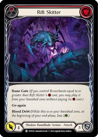 Rift Skitter (Red) (DTD152) [Dusk till Dawn] Rainbow Foil - Deck Out Gaming