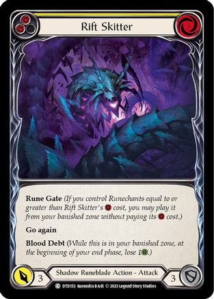 Rift Skitter (Yellow) (DTD153) [Dusk till Dawn] - Deck Out Gaming