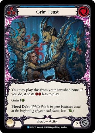 Grim Feast (Blue) (DTD177) [Dusk till Dawn] - Deck Out Gaming