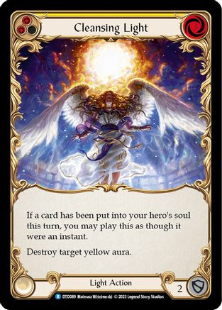 Cleansing Light (Yellow) (DTD089) [Dusk till Dawn] Rainbow Foil - Deck Out Gaming