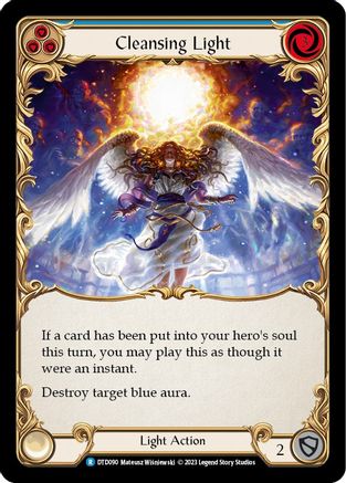 Cleansing Light (Blue) (DTD090) [Dusk till Dawn] Rainbow Foil - Deck Out Gaming