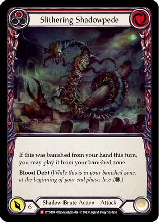 Slithering Shadowpede (DTD109) [Dusk till Dawn] Rainbow Foil - Deck Out Gaming